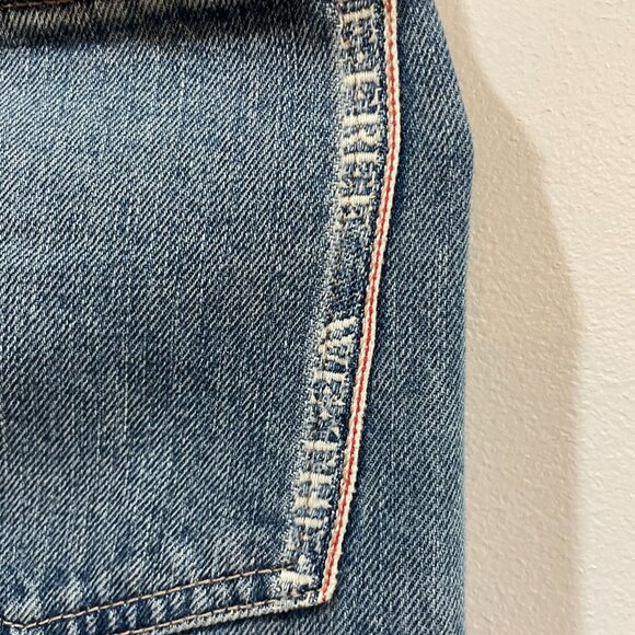 NWT $148 We The Free Slade Slim Selvedge Jean Current On Free People Sz 26 - Picture 12 of 16